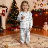 Set Moda Bambini: Top e Pantaloni Natalizi Doodle a Girocollo e Maniche Lunghe