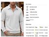 Men's Long Sleeve Jacquard Half-Zip Pullover Hoodie with Lapel for Spring and Autumn