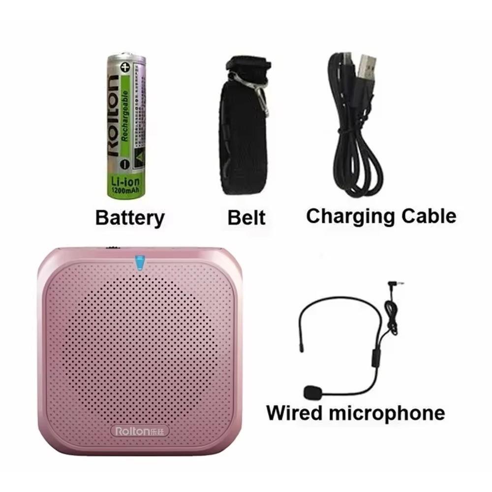 Ultralight Voice Amplifier Small Portable Loudspeaker Microphone Speaker Indoor Use