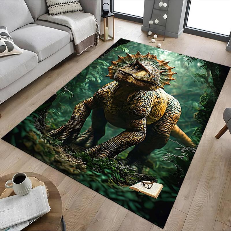 1PC Dinosaur Forest Extra Large Non-Slip Floor Carpet, Office, Family, Bedroom, Studio - Large Area RugJ0397