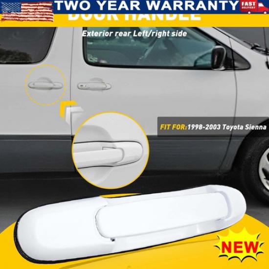 Sliding Rear Side Door Exterior Outside 2PCS Chrome Handle Door Fit Sienna