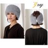 1Pc Hatless Windproof Hat Hoop Warm Acrylic Fiber Fashion Hair Accessory Hat Plush