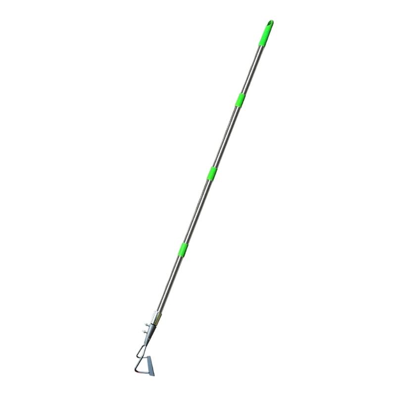 4 Section Telescopic Garden Shovel For Outdoor Use Stainless Steel Design Weeding Hoe For Grass Soil Moss Clearance