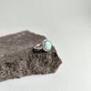 Silver Ring with Opal 1.443ct, Cubic Zirconia, Product Weight 3.15 G (2174387)
