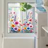 Beautiful Flowers Wall Stickers Double Sided Self-adhesive Background Decor Decals Creative Waterproof