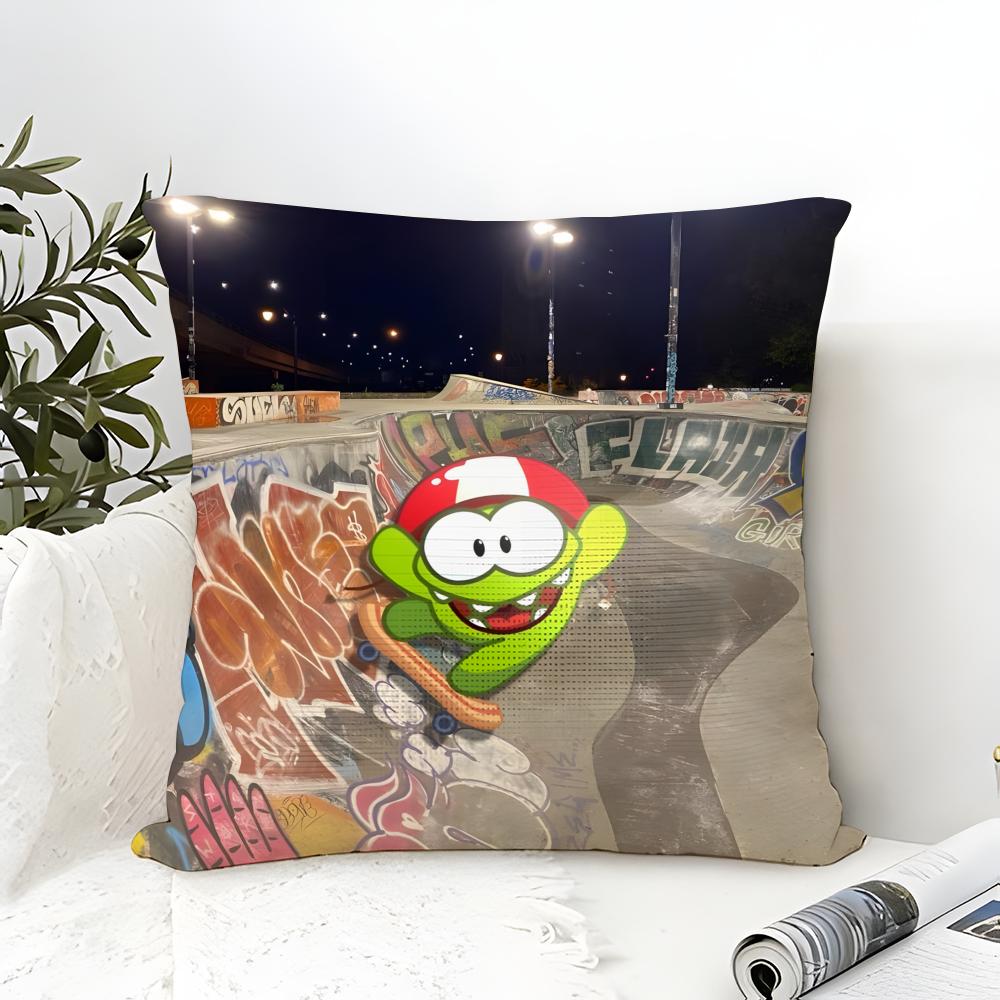 Puzzle Game C-Cut The Rope 1 Pillow Case Linen Pillow Case Sofa Home Decor Cushion Cover Cushion Cove