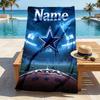 Personalized Name Cowboys Game Day printed beach towel,a quick-drying, absorbent mat suitable for the beach, pool, gym, and travel fans gift 93
