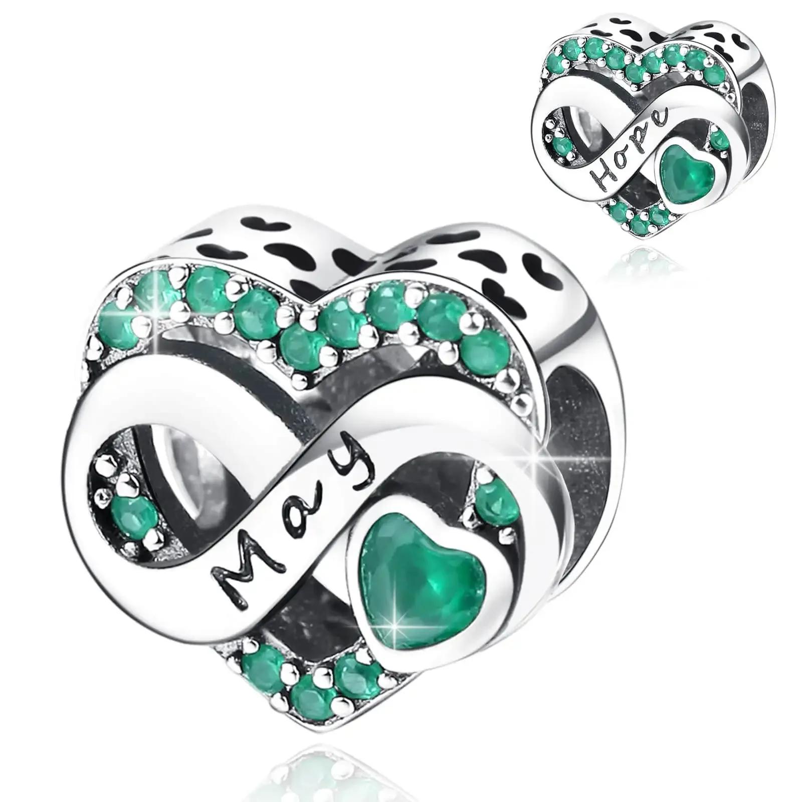 

copper 112 Month Love Collection Birthday Charm Bead Charms Bead Charms Compatible With Authentic Bracele for Women Do It Yourself Bead for Matching