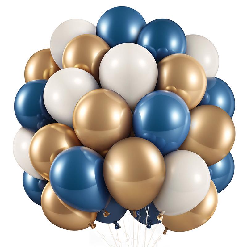 50-teiliges mattes Ballon-Set zur Geburtstagsfeier-Dekoration