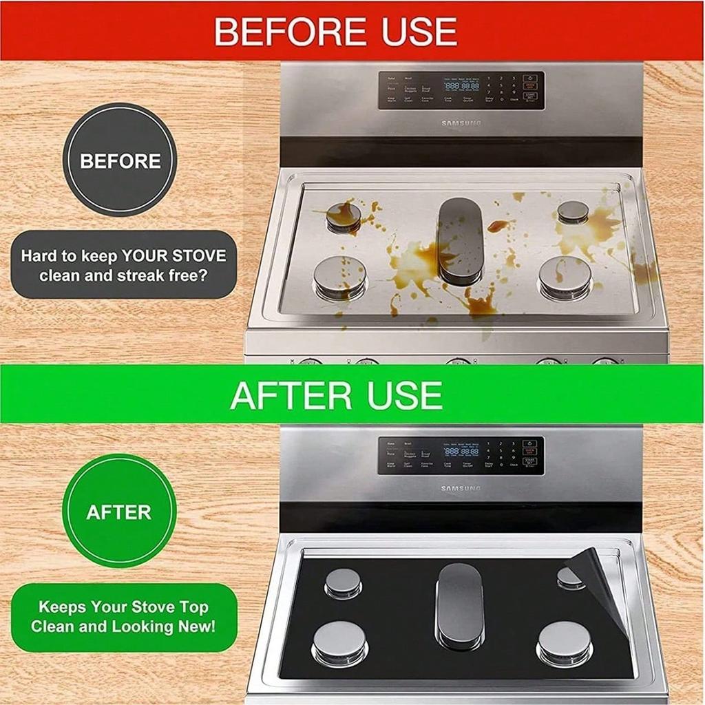 Gas Stove Burner Cover, Stove Top Protector, Gas Stove Burner Pad, Compatible With Samsung Gas Stove, Suitable For Kitchen Cooking, Reusable