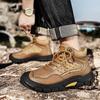 Genuine Leather Men Shoes Sneakers Waterproof Outdoor Men Boots Comfortable Men Walking Hiking Shoes