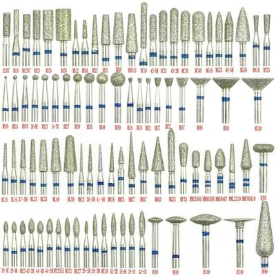 Diamond Nail Drill Milling Cutter for Manicure Rotary Bits Cuticle Clean Accessories Dental Diamond Burs 1pc 2.35mm Shank