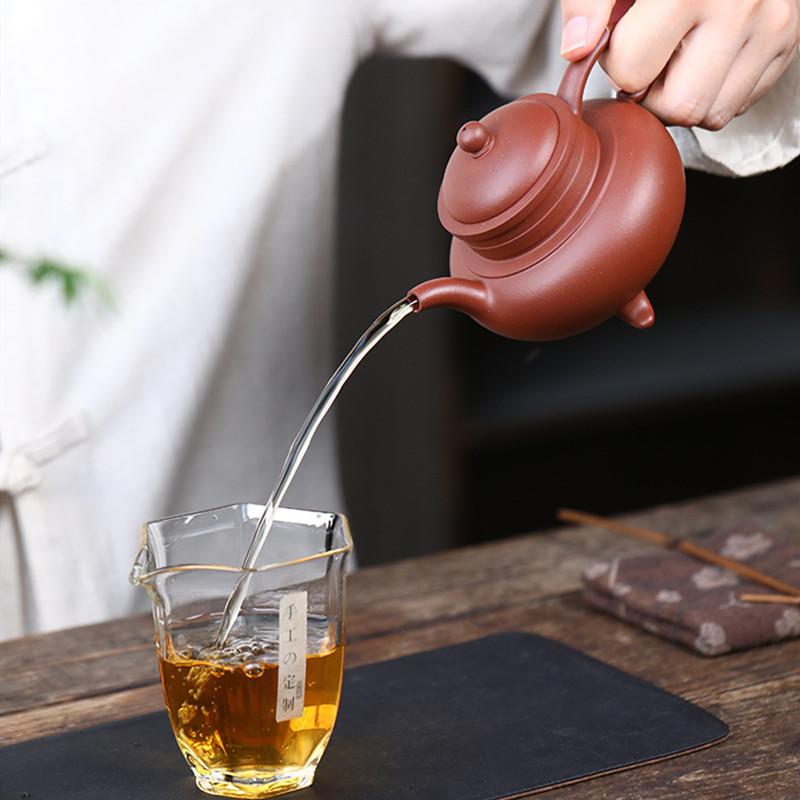 Chinese Creative Yixing Purple Clay Teapot Household Handmade Tea Pot Beauty Tea Infuser Kettle Zisha Tea Set Collection 130ml