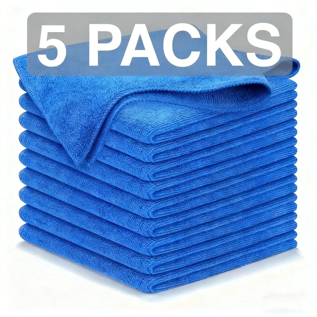 Multipurpose Microfiber Cleaning Cloth (1pc Pack,11x11cm)Mixed Color Cleaning Rags,Super Absorbent & Reusable Towels for Kitchen