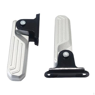 2 Pieces Electric Bike Front Foot Pegs Adjustable Non Slip Modified Pedal Foldable Footrests