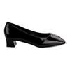 Klassische eckige Schnalle Pendler dicker Absatz eckige Spitze elegantes Temperament High Heels Einzelne Schuhe Frühling