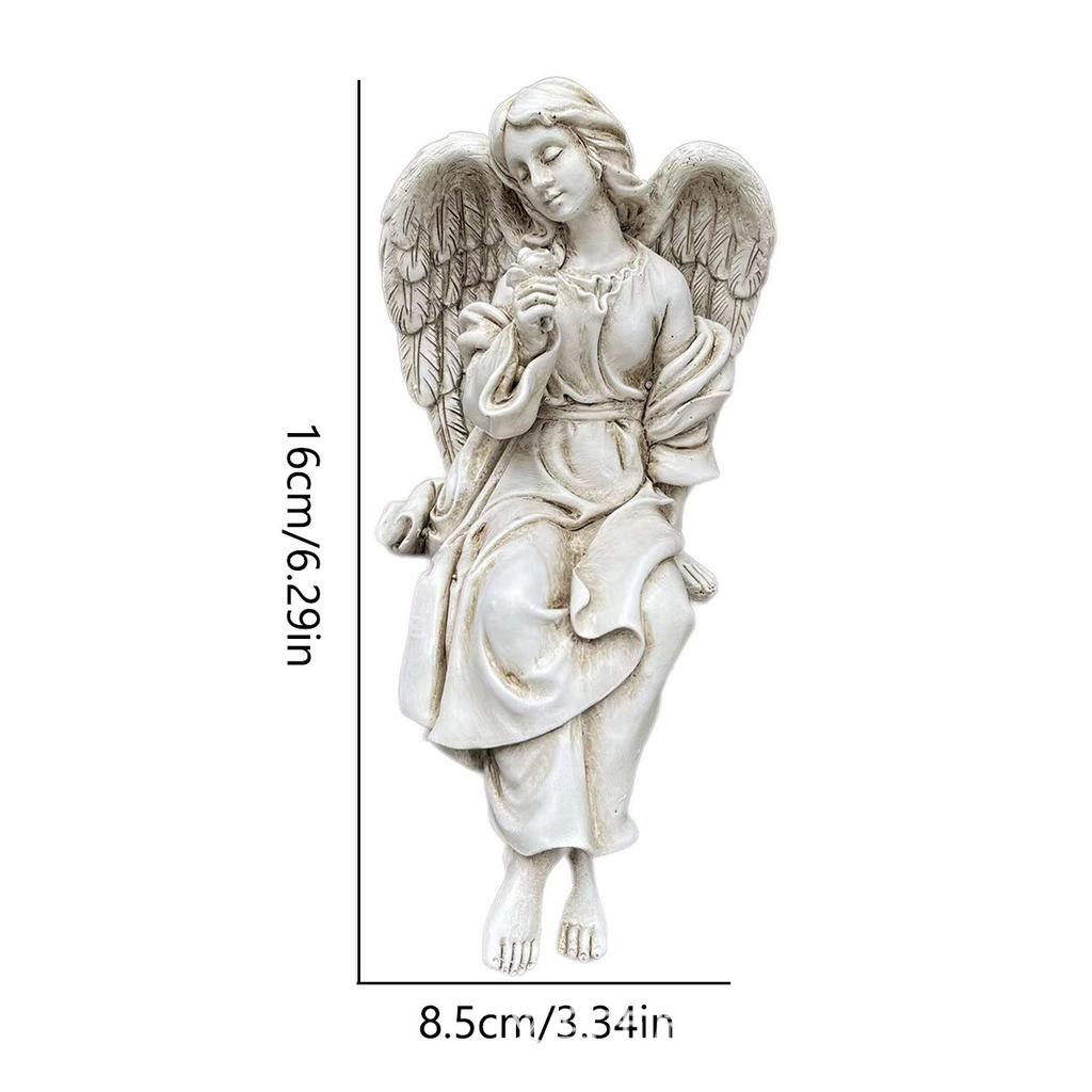 Barefoot Flower Angel, Resin Statue Crafts, Home Statue Ornaments Decorate Outdoor Garden Courtyard