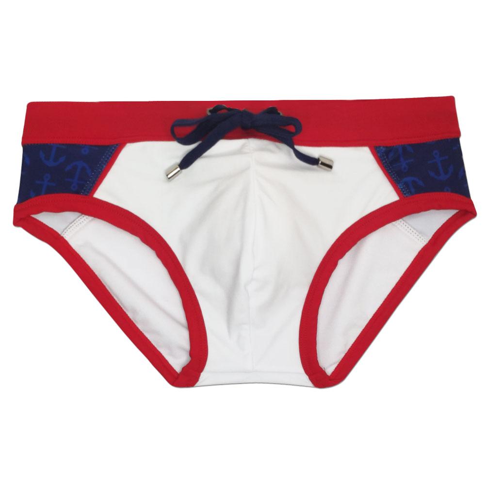 UXH Brand Men Swim Briefs Low Waist Tight Fit Sexy Swimwear Beach Wear Tanning Surfing