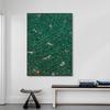 Modern Green Posters, Floating in the Pool Wall arts Prints, Mediterranean Prints Wall Posters, Home Decor, No Frame