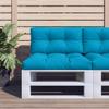 VidaXL Pallet Cushions Set of 2 Blue Fabric 360715