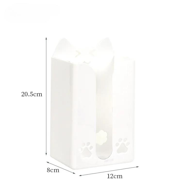Wall Mounted Tissue Box Cute Cartoon Paper Holder Punch-Free Tissue Racks Kitchen Napkin Storage Rack Bathroom Toilet Accessorie
