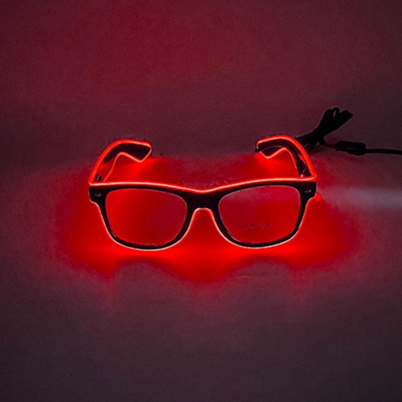 Hot Sale Luminous Neon Glasses With Lights LED Eyeglasses Bar Rave Parties Props Glowing Glasses Festival Club Supplies