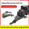 Universal Multi-tool Angle Grinder: Woodworking Electric Trimmer & Chisel Conversion Head.