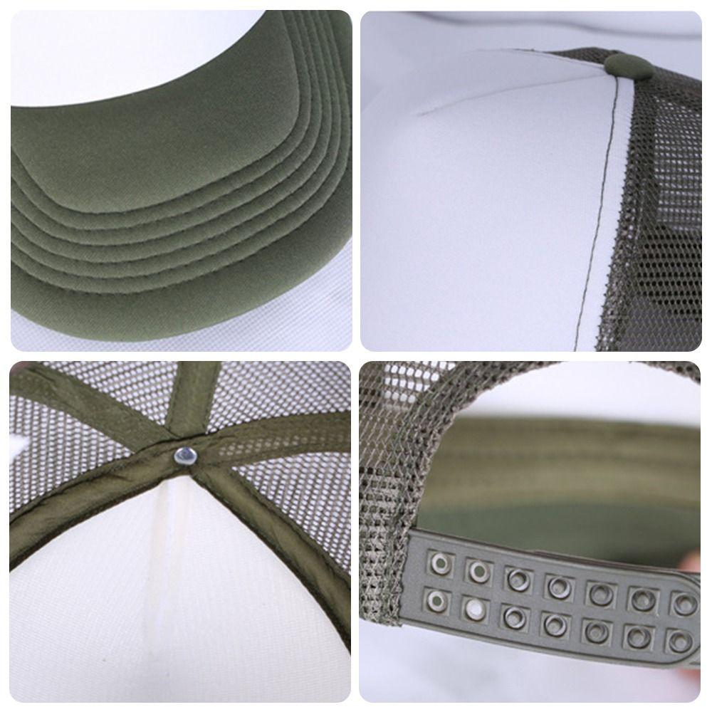 Breathable Baseball Cap Spong Mesh Peaked Cap Fashion Sunscreen Hat  Summer