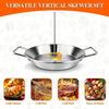 Gyro Pan with Skewer Cooking Plate Vertical Skewer Pan for Oven Vertical Rotisserie Pan 304 Stainless Steel Vertical Skewer Pan BBQ Accessories KTY