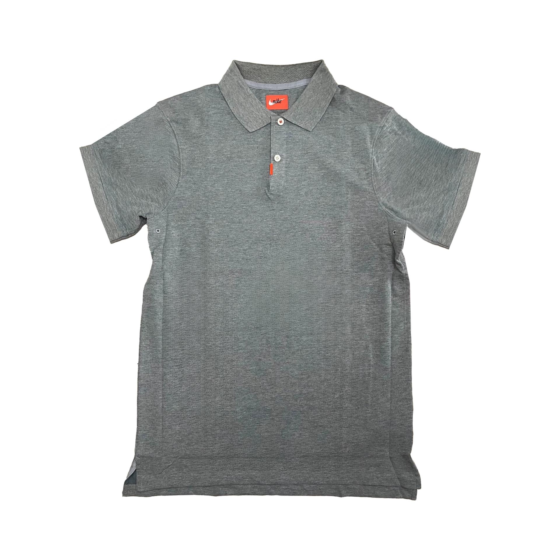 Nike Polo Shirts Unisex Gray Polo Collar Moderate Straight Fit BV0481-021 M