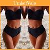 Bikini Monokini Set Costumi da Bagno Vintage a Vita Alta per Donne con Eleganza Senza Tempo