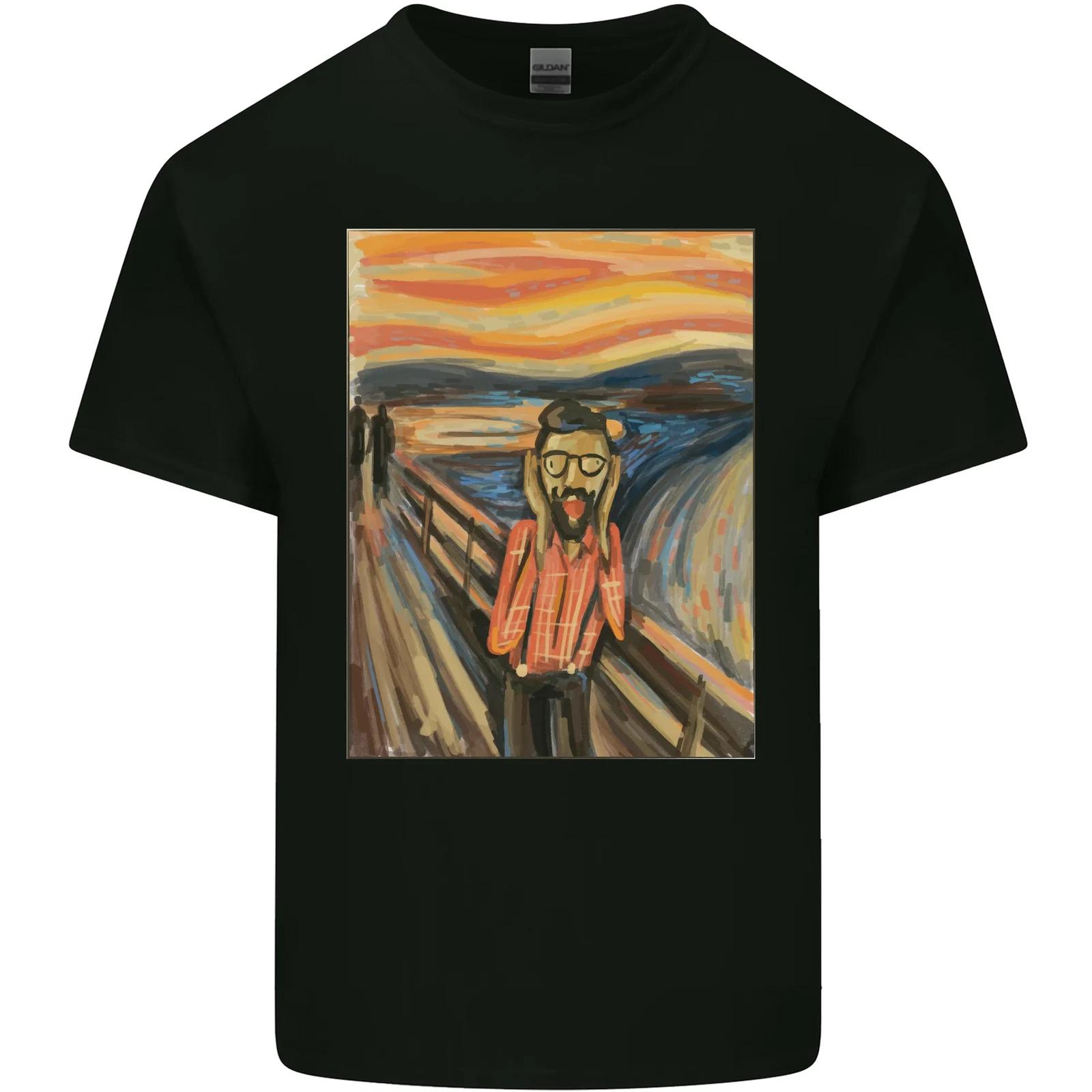 Hipster Scream Painting Kids T-Shirt Childrens 3XL