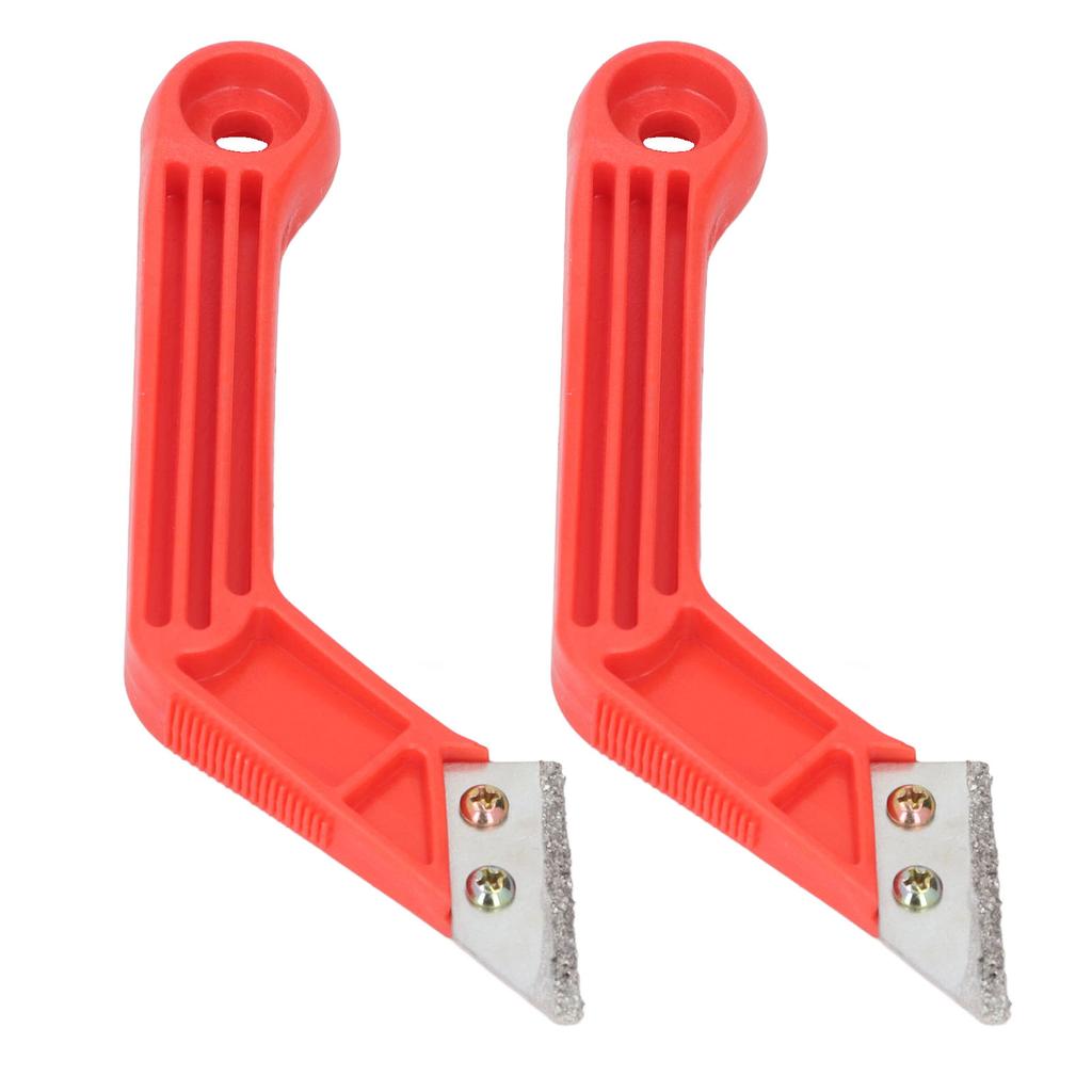 2 Pcs Set Grout Removal Tool Ergonomic Angled Grout Saw with 10 Blades for Tile Cleaning