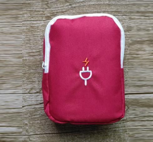 Travel Charger Organizer, Portable Electronics Cable Bag, Digital Gadget Travel Case for Cords, Power Bank, Headphones, USB Cabl
