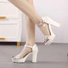 Fashion Open Toe Thick Heel Sandals for Women Daily on Offer Luxury 2025 Cheap Liquidation The Best Summer Trending Original Woman Shoes