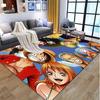 Tappeto con Motivo One Piece, Tappetino da Interno/Esterno, per Picnic, Sala Giochi, Camera da Letto, Ufficio, Soggiorno, Tappeto Arredamento Casa, Regalo di Compleanno