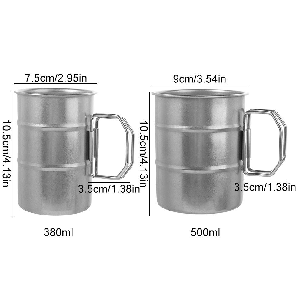 Heat-resistant Vintage Water Cups Oil Barrel Shape Portable Outdoor Drinking Cup  Coffee