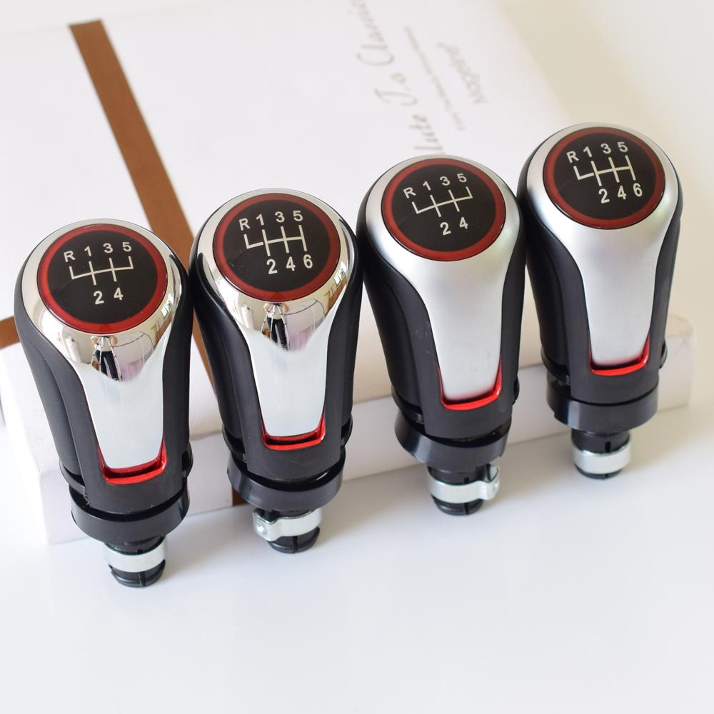 For VW Volkswagen Golf 5/6 MK5/6 Scirocco(2009) Octavia Manual Gear Shift Knob Lever Stick Pen 5 6 Speed Hand Ball Car