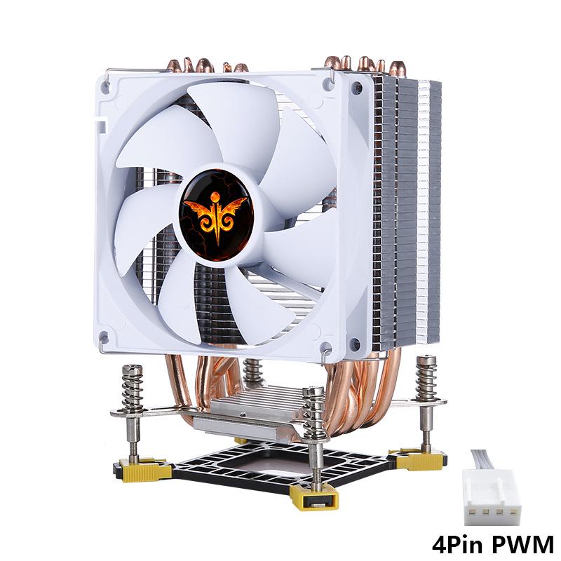 6-Copper Tube CPU Cooler, 9cm Single Tower, Silent PWM, Compatible with 1851, 1200, 115X, 1700 Intel Motherboards.