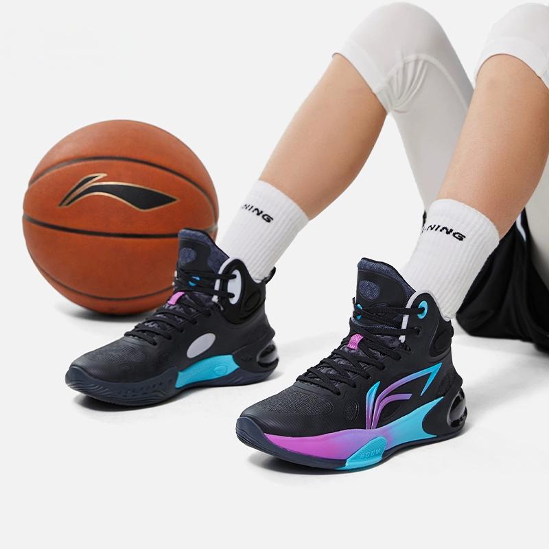 Li Ning Young 17 Basketball Shoes Kids Basketball Shoes Black YKBT068-5