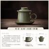 Premium ceramic coffee cup tea separation mug exquisite latte cup afternoon flower tea cup office water cup