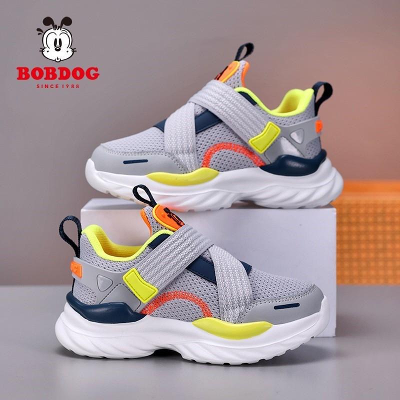 Bobdog Children s Sneakers 2026 New Black Mesh Breathable Boys  mesh Shoes Middle Older Running 28 Insole is approximately 17.8cm long