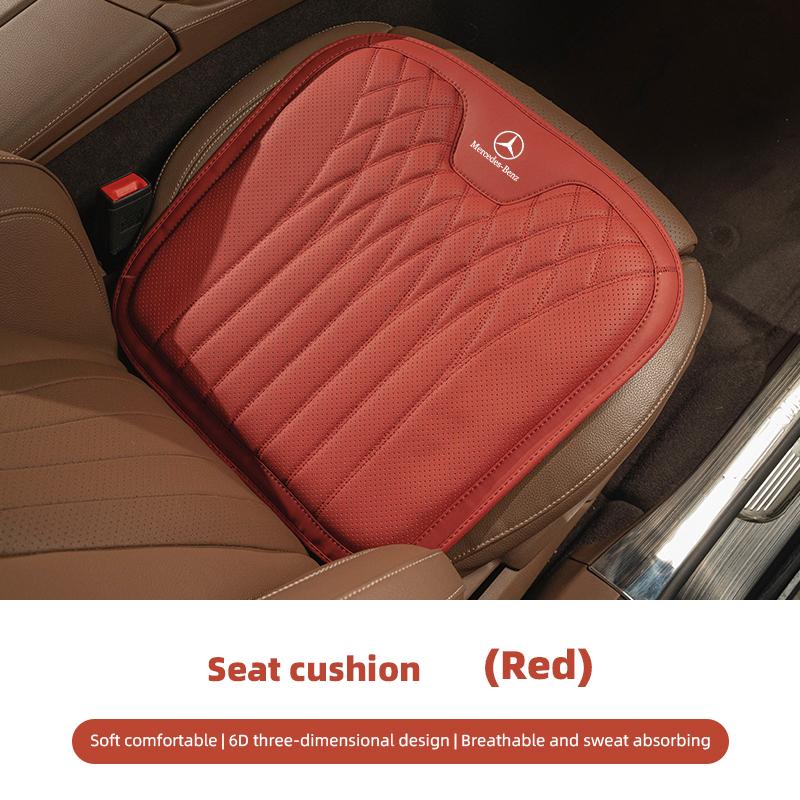 High-quality Leather Car Seat Cushion Lumbar Support Auto Interior For Mercedes Benz AMG A/B/C/E/S Class C200L W211 W212 GLK GLE JR9