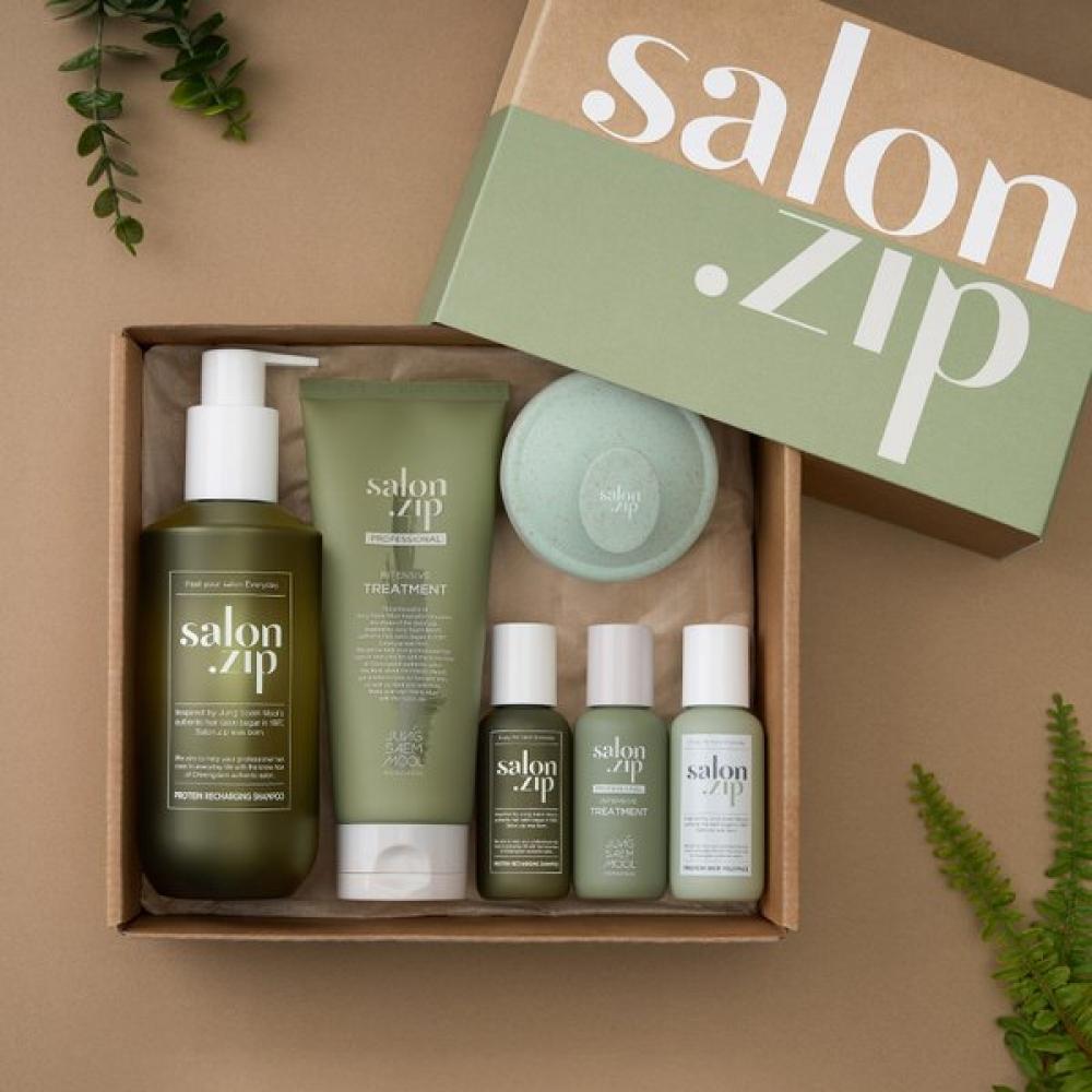 

Salon.zip Shampoo Treatment Duo Home Clinic Mini Trial + Shampoo Brush Scalp Shampoo+Water Treatment