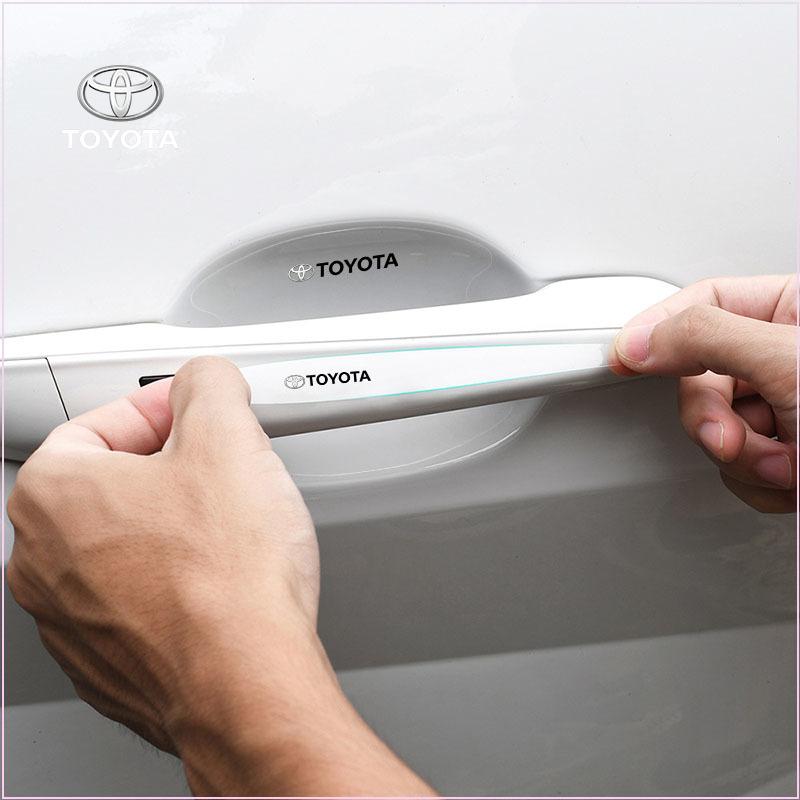 Car Anti-scratch Protective Film Car Door Handle Stickers for TRD Toyota Corolla Auris Yaris Rav4 CHR Camry40 Prius