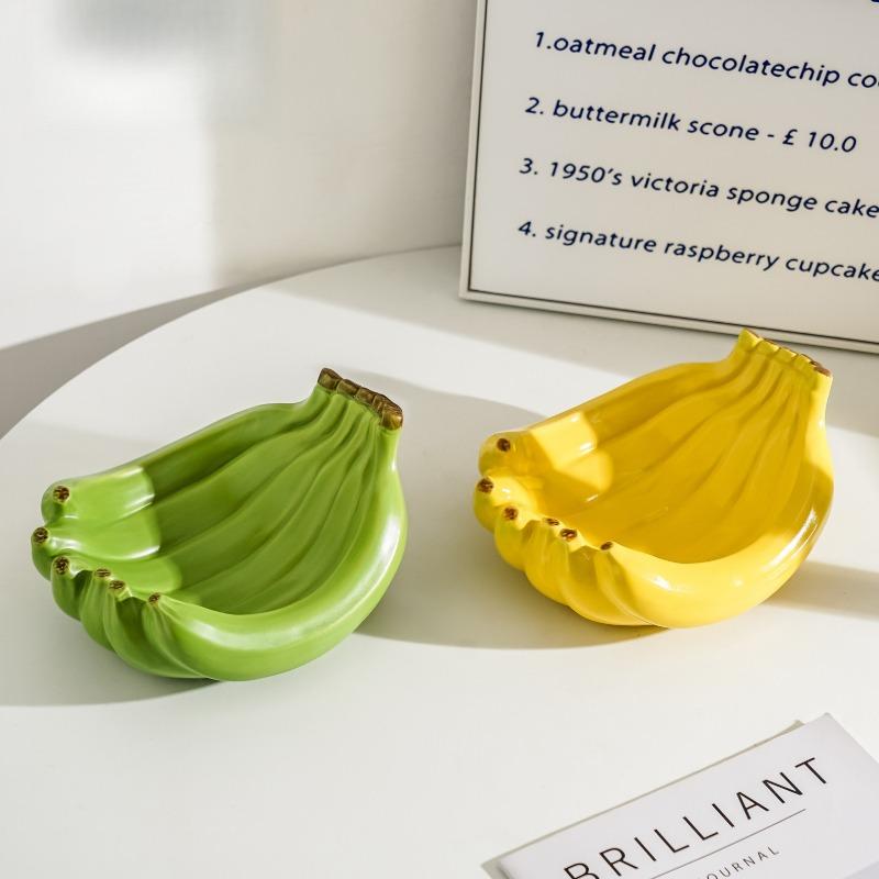 Bujiao Green and Jiao Green Small Exquisite Fruit Plate Ceramic Small Fruit Plate Snack Plate Restaurant Hotel Storage Creative