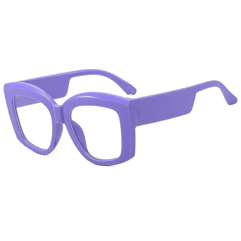 Square Anti Blue Light Glasses Fashion Retro Classic Women Men Computer Gaming Eye Protection Plain Spectacles