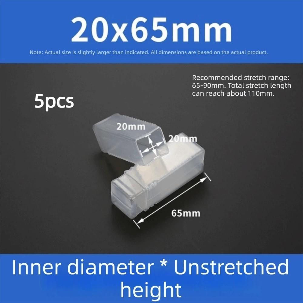 5pcs Portable Square Drill Bit Packaging Boxes Transparent Telescopic Packaging Box Plastic Storage Boxes Accessories Storage 900₽