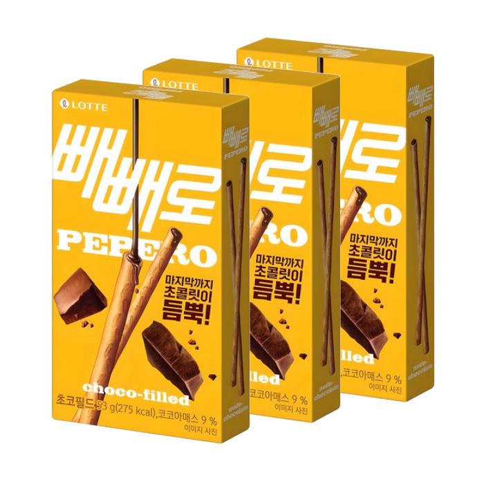 Lotte Pepero Choco Filled 50g (3 Options)