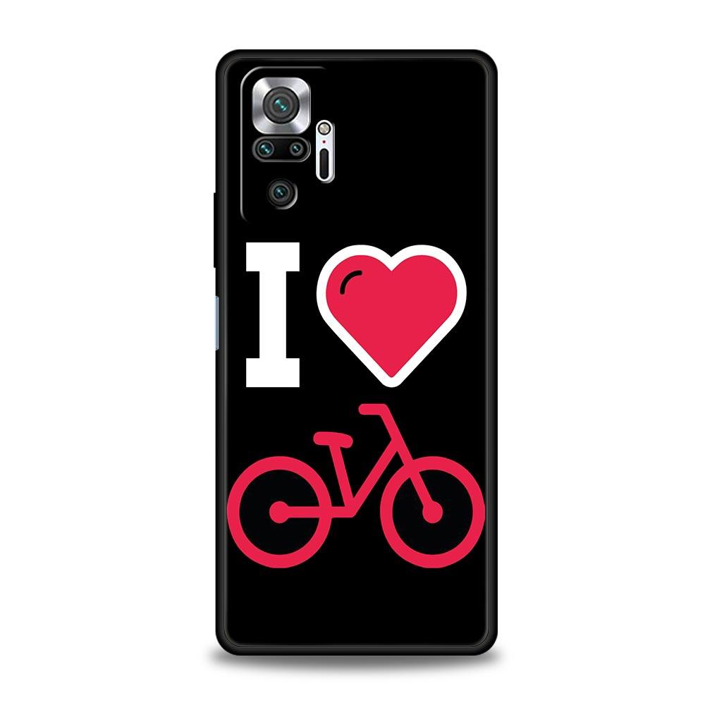 Mountain Bike Cycling Art Phone Case For Xiaomi Redmi Note 13 12 5G 11 10 Pro Plus 4G 9S 9 8 7 9T 13C 12C 10C 9C 9A Soft Cover